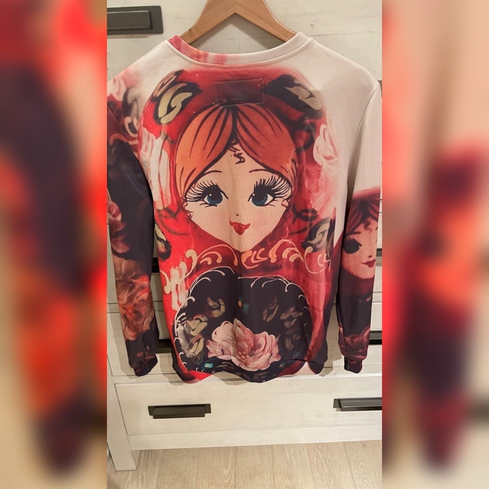 Mr. Gugu & Miss Go Babushka Doll (matryoshka) Sweatshirt - Picture 2 of 3